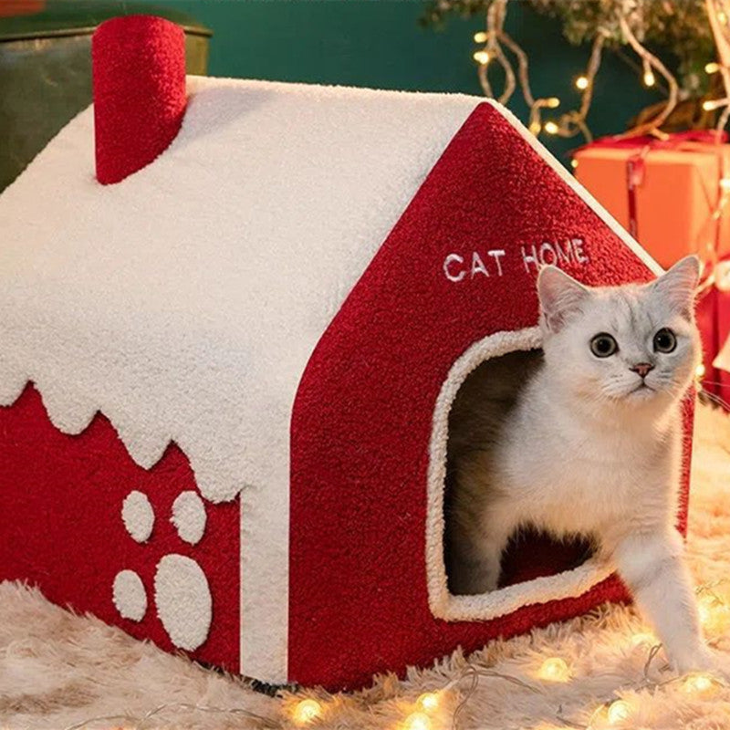 LoveYourPets™ Casetta Natalizia per Cani e Gatti